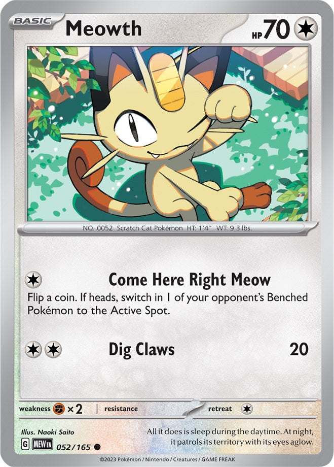 Meowth - 052/165