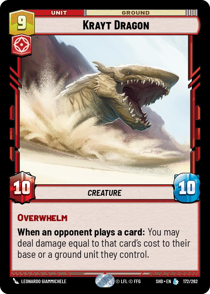 Krayt Dragon - 172/262 - (Shadows of the Galaxy)