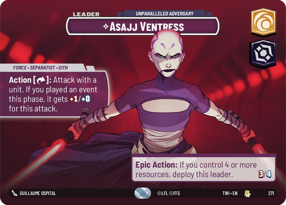 Asajj Ventress - Unparalleled Adversary (Showcase) - 271 - (Twilight of the Republic)