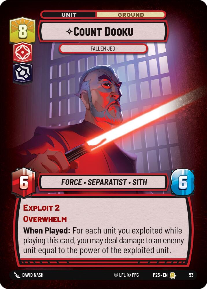 Count Dooku - Fallen Jedi - 53 - (Organized Play Promos)