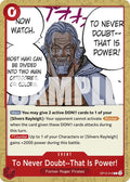 To Never Doubt--That Is Power! - OP12-016 - (Legacy of the Master)