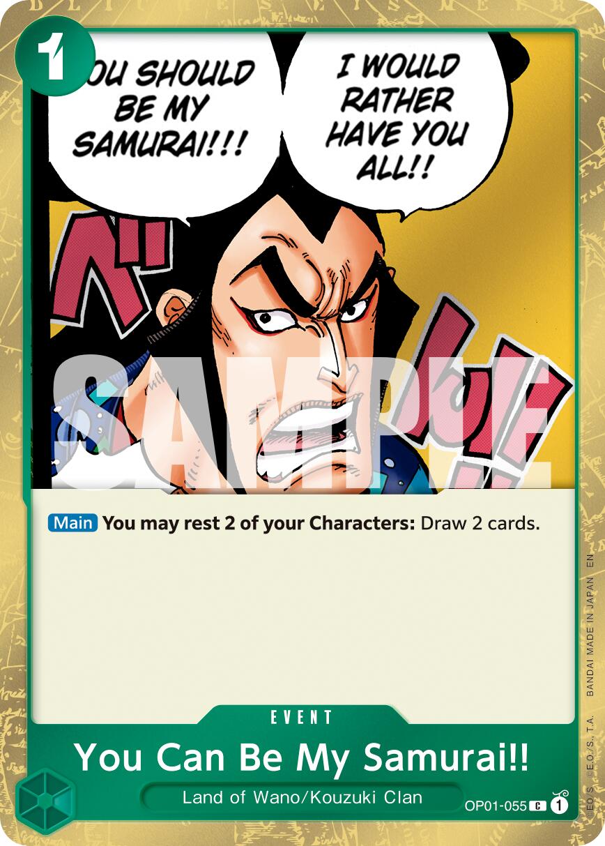 You Can Be My Samurai!! (Pirate Foil) - OP01-055