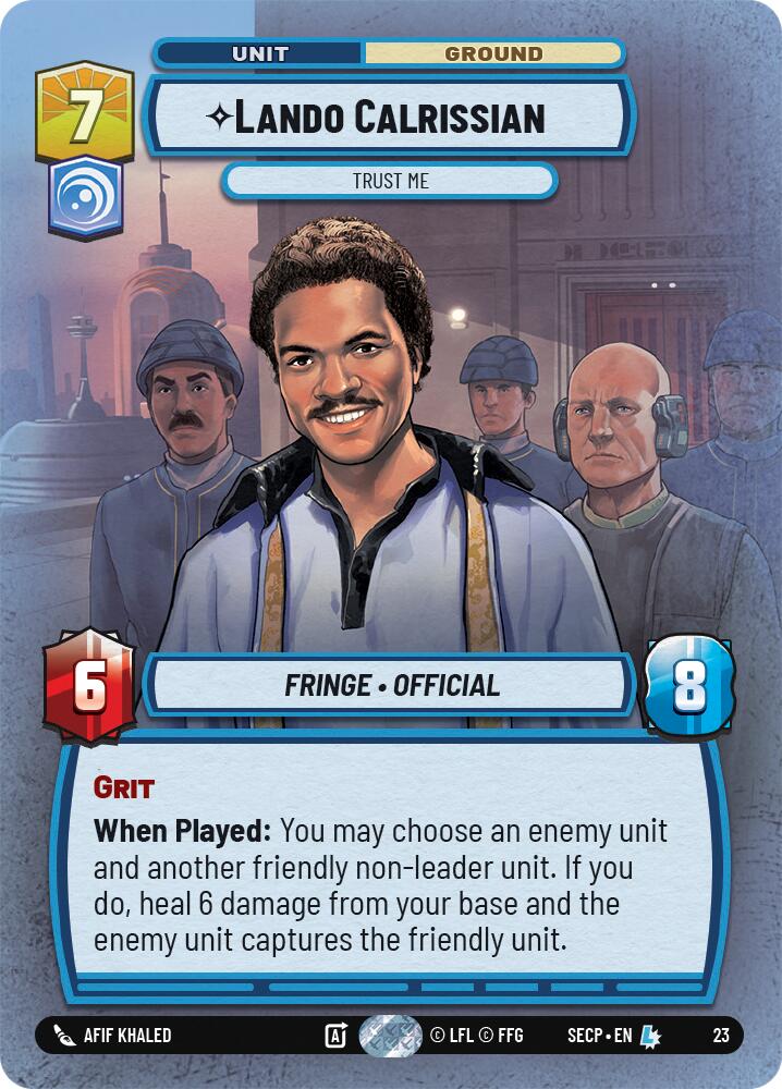 Lando Calrissian - Trust Me (Foil) - - (Secrets of Power: Weekly Play Promos)