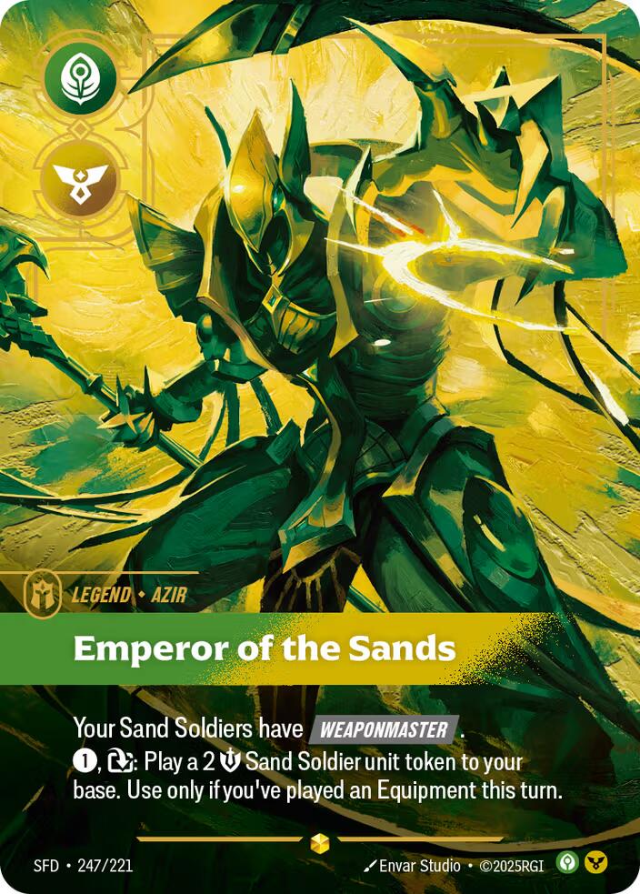 Spiritforged - Azir, Emperor of the Sands (Overnumbered) 247/221