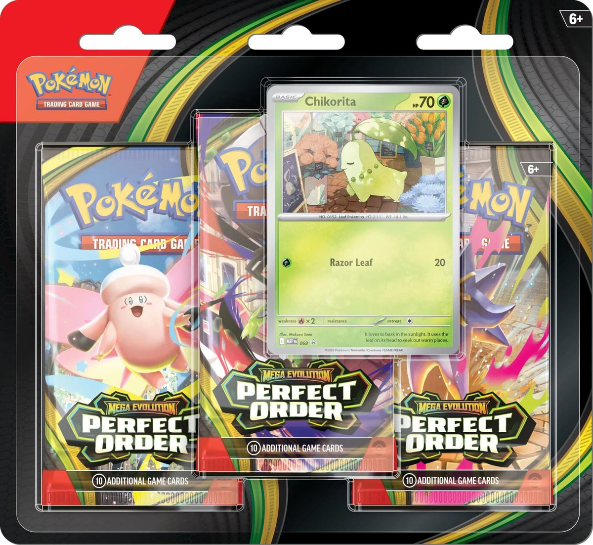 Pokemon TCG: Perfect Order 3 Pack Blister [Chikorita]