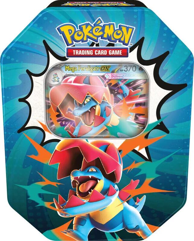Pokemon TCG: Ascended Heroes Tin [Mega Feraligatr ex]