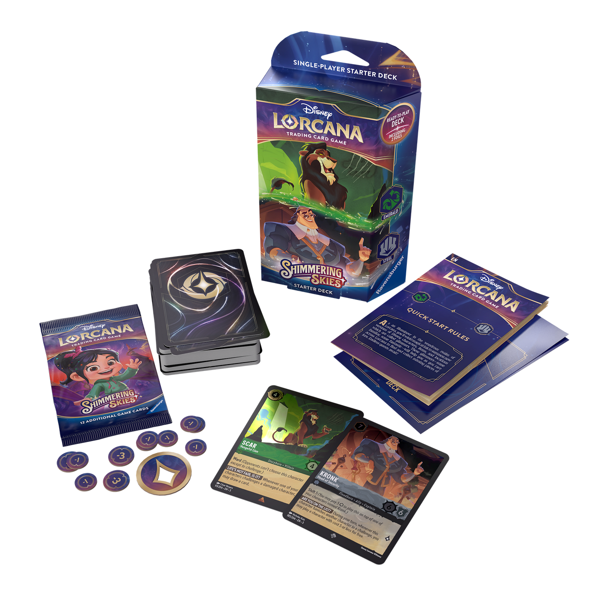 Disney Lorcana TCG: Shimmering Skies - Starter Deck (Set of 2)