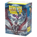 Dragon Shield: Dual Matte Sleeves - Cobalt & Silver (100ct)