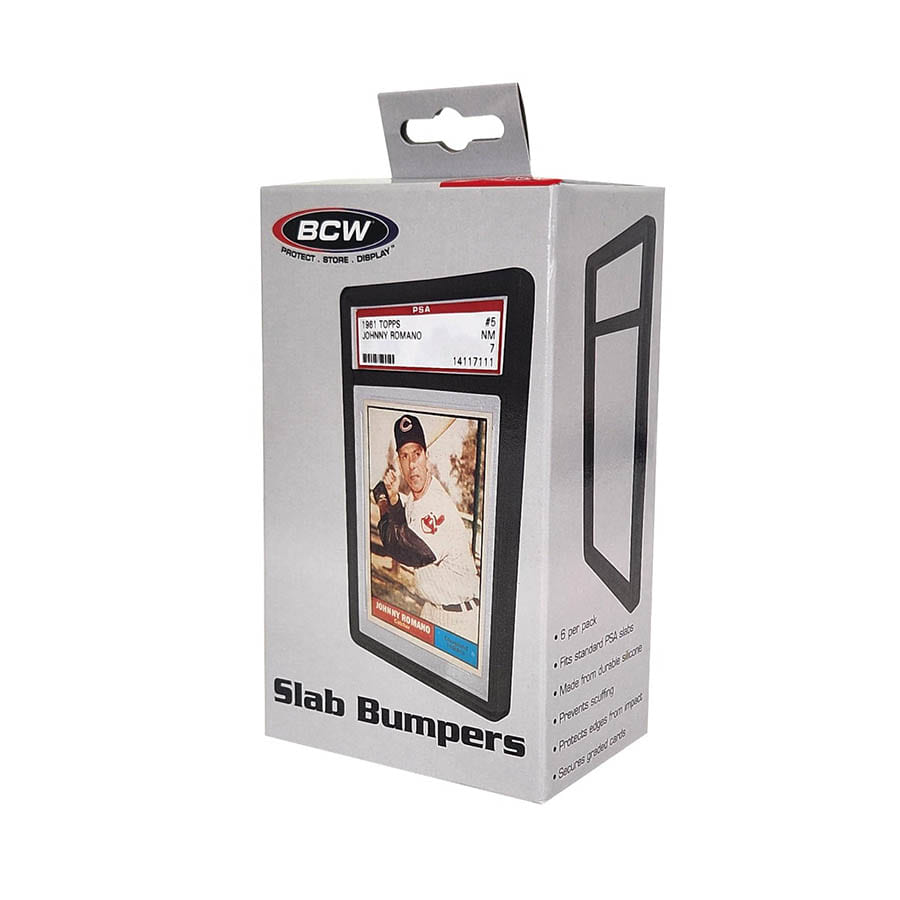 BCW: Graded Slab Bumper - PSA Card Black (6CT)