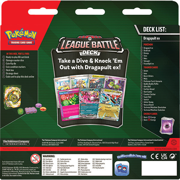 Pokemon TCG: Dragapult Ex League Battle Deck