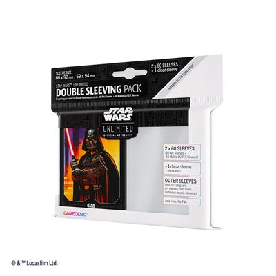 Gamegenic Sleeves: Star Wars Unlimited - Darth Vader (Double Sleeving)